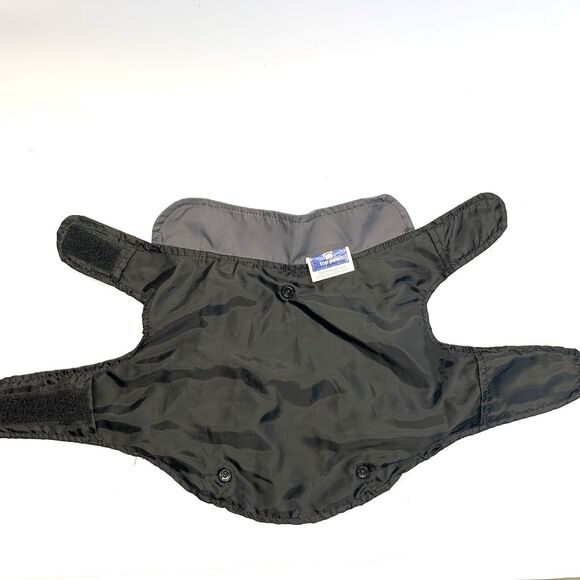 Top Paw Dog 2 in 1 Coat Sweater Vest Small Black Grey Fleece Reflective Winter - Picture 4 of 10